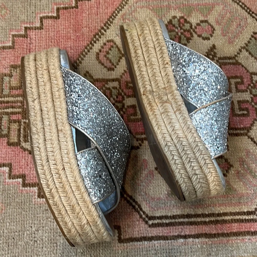 Miu Miu sparkling silver